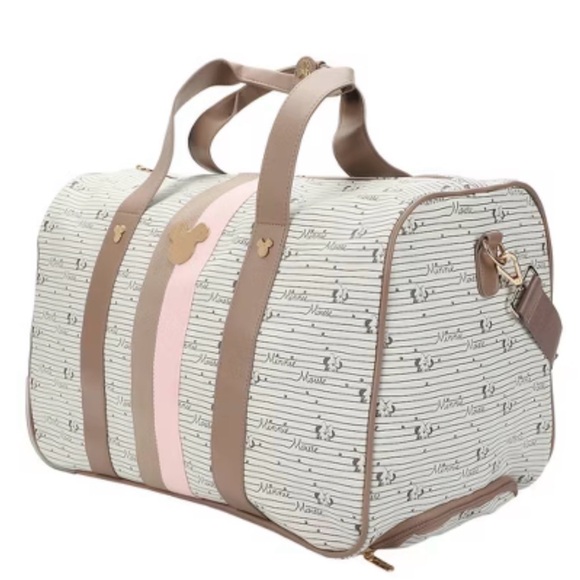 Disney Minnie Mouse Rolling Duffel Bag Women Travel Tote Carry-On - Picture 5 of 14